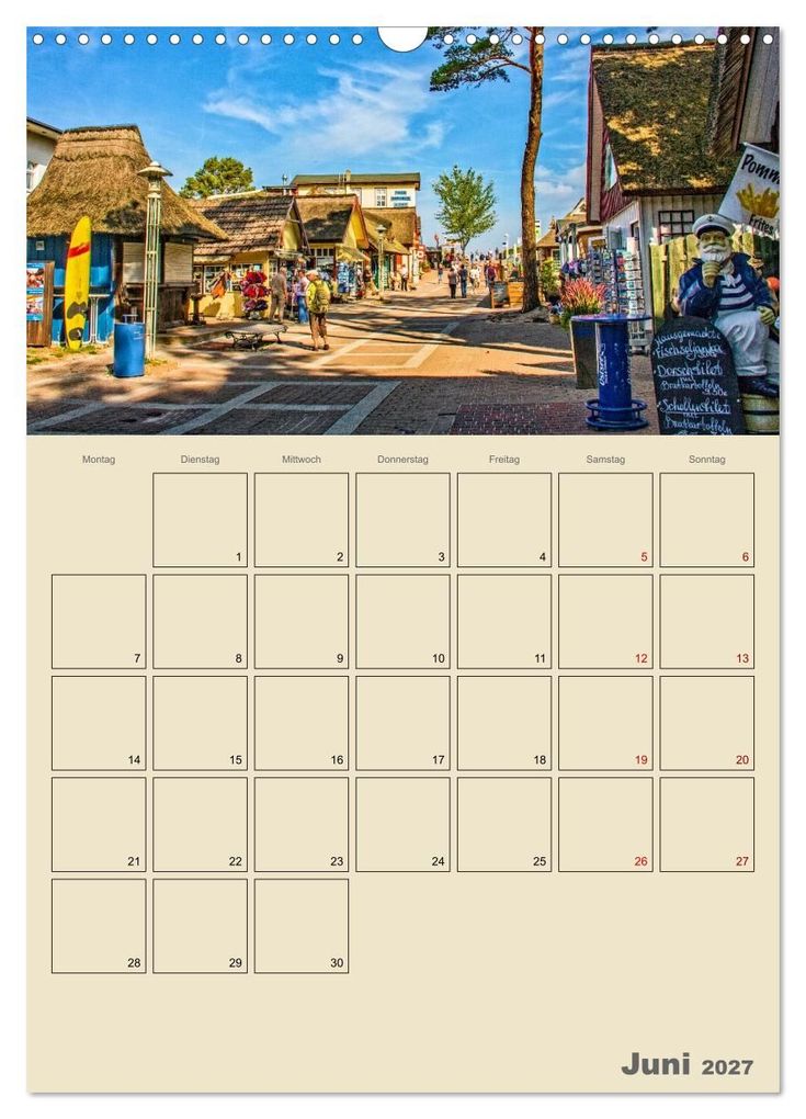 Weitere Ansicht: Ostseebad Prerow - Ein Darßer Moment - Terminplaner (Wandkalender 2027 DIN A3 hoch), CALVENDO Monatskalender | Lisa Xilef, Calvendo