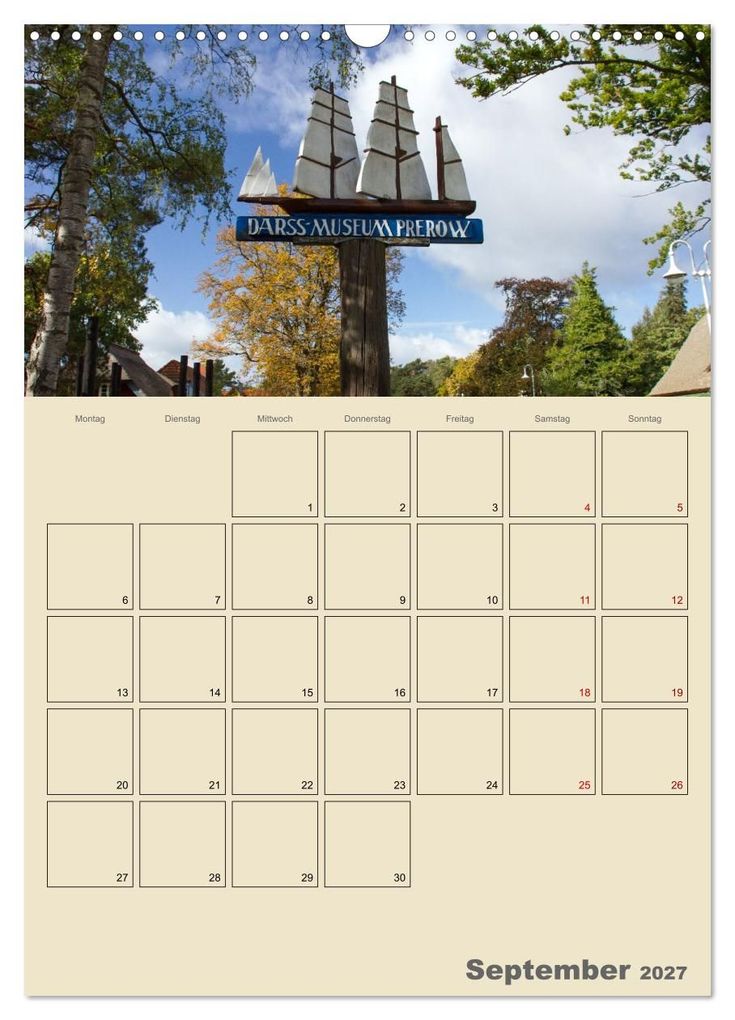 Weitere Ansicht: Ostseebad Prerow - Ein Darßer Moment - Terminplaner (Wandkalender 2027 DIN A3 hoch), CALVENDO Monatskalender | Lisa Xilef, Calvendo