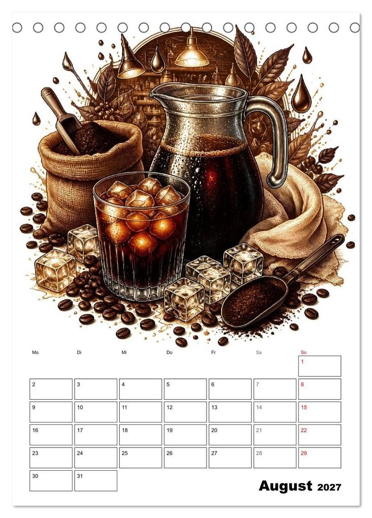 Weitere Ansicht: Kaffeeverliebt (Tischkalender 2027 DIN A5 hoch), CALVENDO Monatskalender | Liam Blue, Calvendo