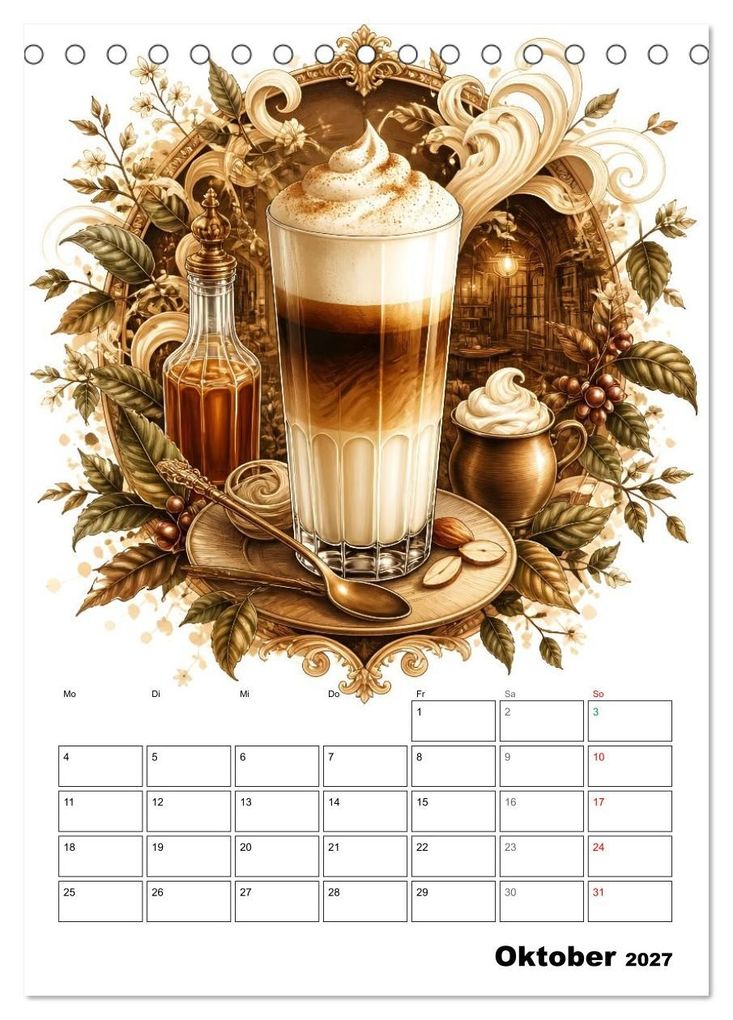 Weitere Ansicht: Kaffeeverliebt (Tischkalender 2027 DIN A5 hoch), CALVENDO Monatskalender | Liam Blue, Calvendo