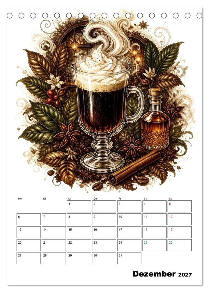 Weitere Ansicht: Kaffeeverliebt (Tischkalender 2027 DIN A5 hoch), CALVENDO Monatskalender | Liam Blue, Calvendo