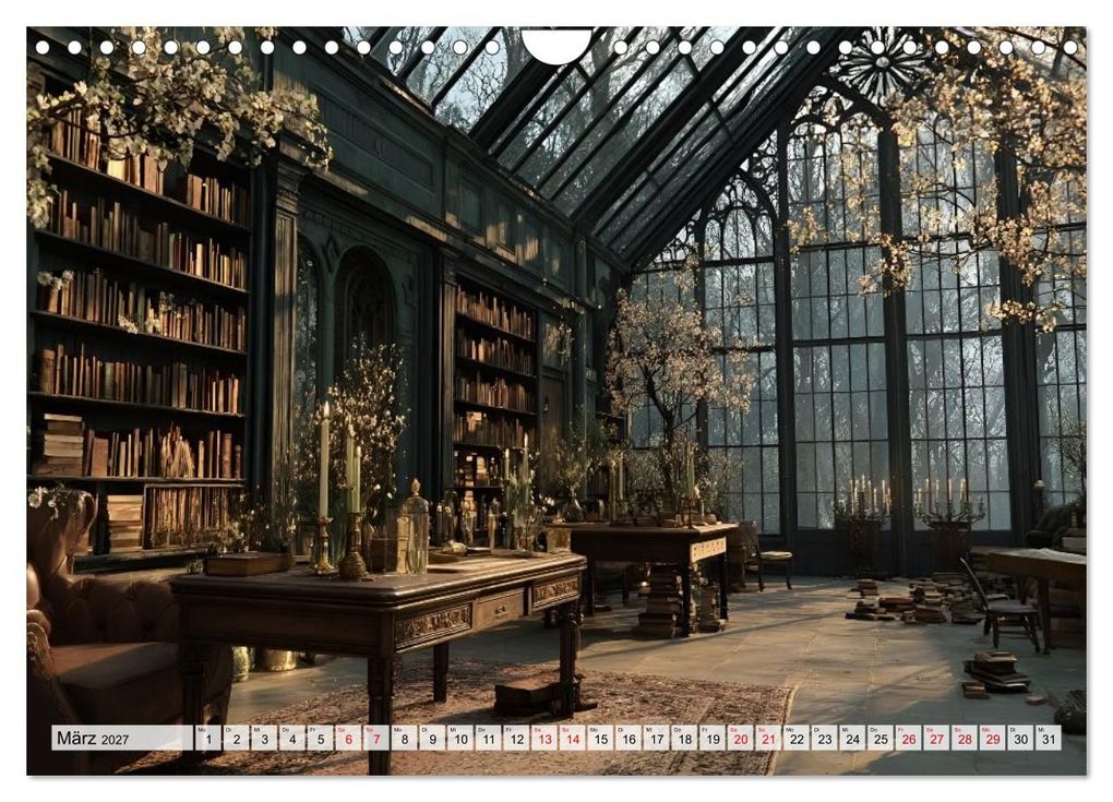 Weitere Ansicht: Geheime Bibliotheken der alten Welt (Wandkalender 2027 DIN A4 quer), CALVENDO Monatskalender | Melissa Blohm, Calvendo