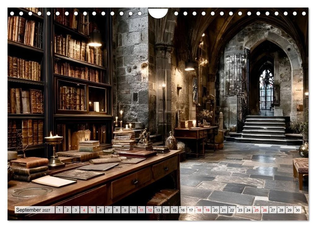 Weitere Ansicht: Geheime Bibliotheken der alten Welt (Wandkalender 2027 DIN A4 quer), CALVENDO Monatskalender | Melissa Blohm, Calvendo