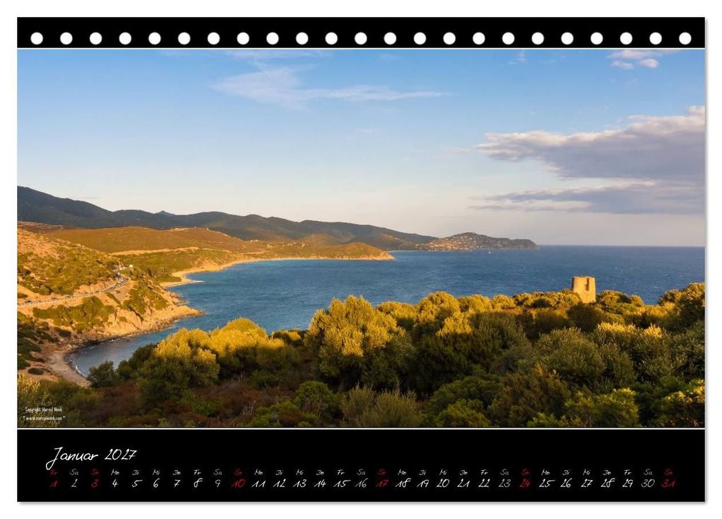 Weitere Ansicht: Sardinien Panoramakalender / CH-Version (Tischkalender 2027 DIN A5 quer), CALVENDO Monatskalender | Marcel Wenk, Calvendo