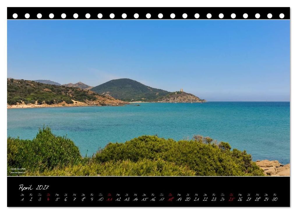 Weitere Ansicht: Sardinien Panoramakalender / CH-Version (Tischkalender 2027 DIN A5 quer), CALVENDO Monatskalender | Marcel Wenk, Calvendo