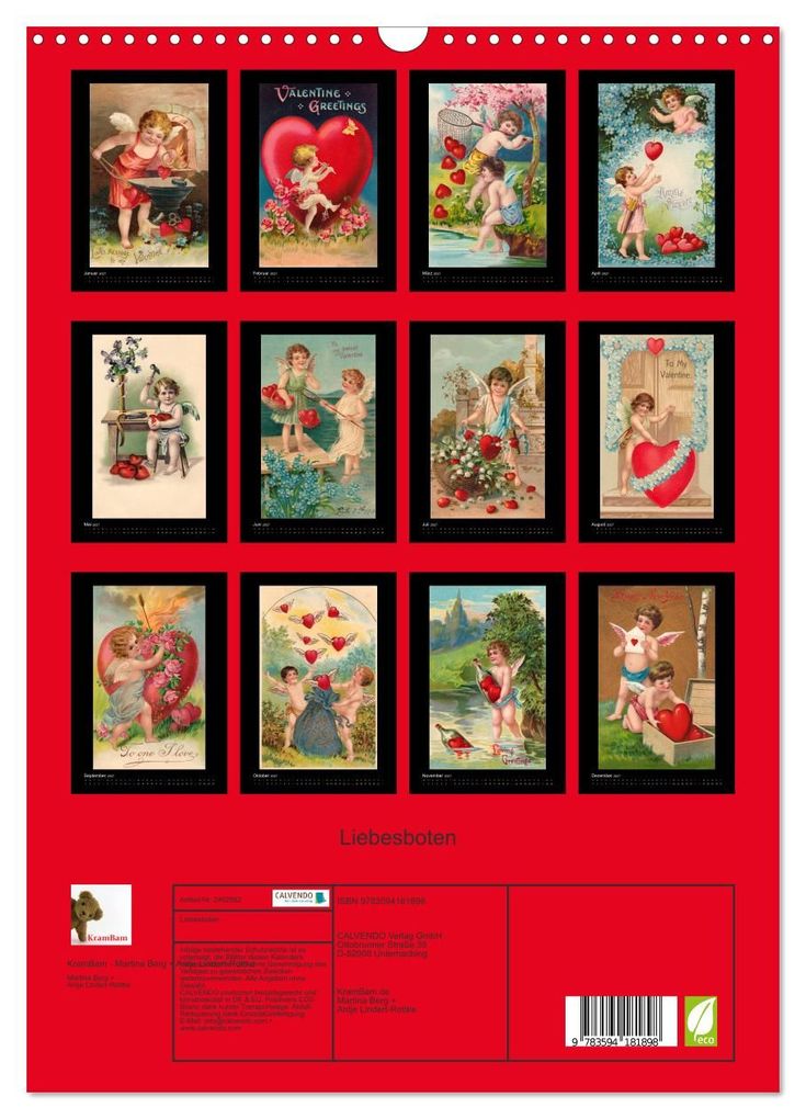 Weitere Ansicht: Liebesboten (Wandkalender 2027 DIN A3 hoch), CALVENDO Monatskalender | KramBam - Martina Berg + Antje Lindert-Rottke, Calvendo, KramBam.de