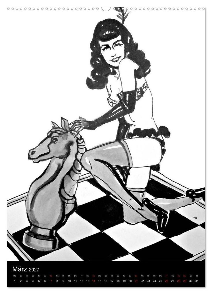 Weitere Ansicht: Betty Page - Quickies by SARA HORWATH (Wandkalender 2027 DIN A2 hoch), CALVENDO Monatskalender | Sara Horwath Burlesque up your wall, Calvendo