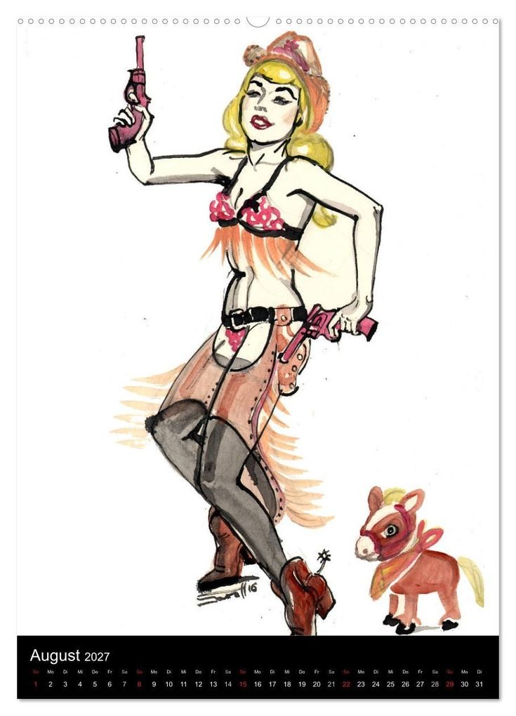 Weitere Ansicht: Betty Page - Quickies by SARA HORWATH (Wandkalender 2027 DIN A2 hoch), CALVENDO Monatskalender | Sara Horwath Burlesque up your wall, Calvendo