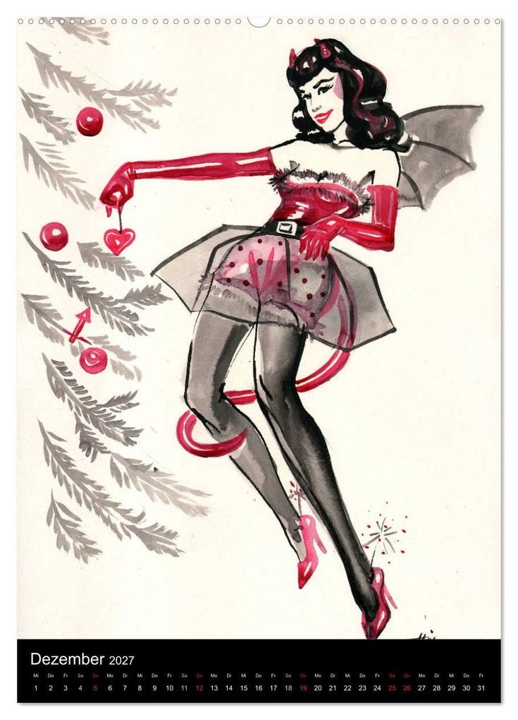 Weitere Ansicht: Betty Page - Quickies by SARA HORWATH (Wandkalender 2027 DIN A2 hoch), CALVENDO Monatskalender | Sara Horwath Burlesque up your wall, Calvendo