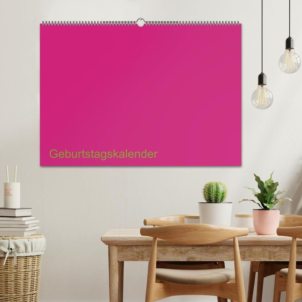 Weitere Ansicht: Bastel-Geburtstagskalender pink / Geburtstagskalender (Wandkalender 2027 DIN A2 quer), CALVENDO Monatskalender | Kreativ ist gut, Calvendo
