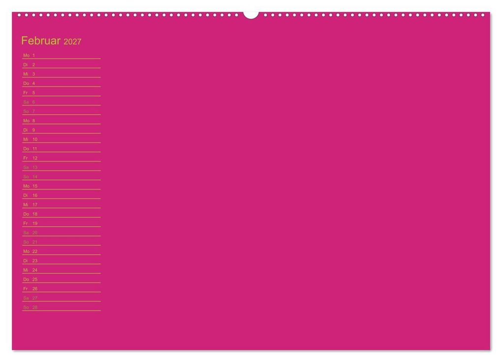 Weitere Ansicht: Bastel-Geburtstagskalender pink / Geburtstagskalender (Wandkalender 2027 DIN A2 quer), CALVENDO Monatskalender | Kreativ ist gut, Calvendo