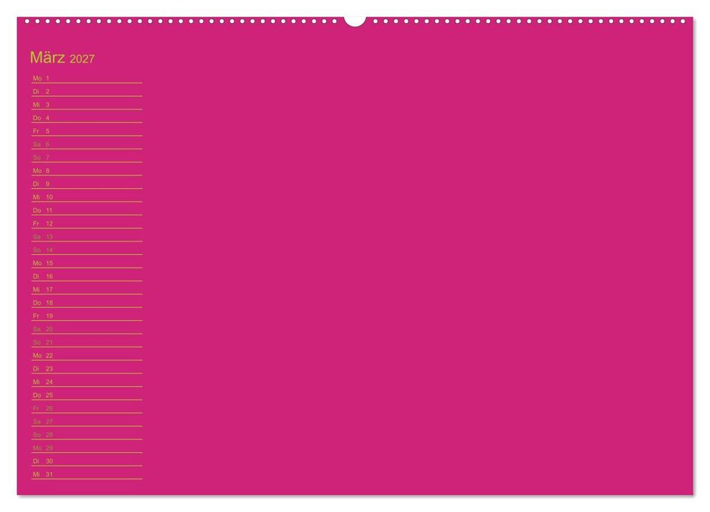 Weitere Ansicht: Bastel-Geburtstagskalender pink / Geburtstagskalender (Wandkalender 2027 DIN A2 quer), CALVENDO Monatskalender | Kreativ ist gut, Calvendo