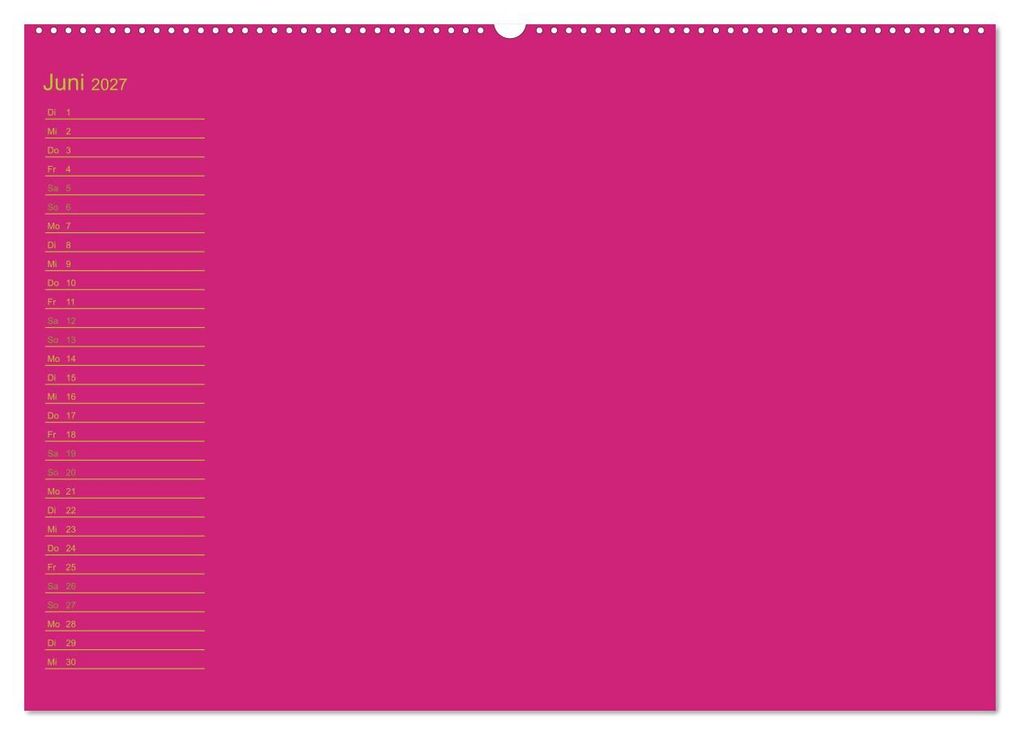 Weitere Ansicht: Bastel-Geburtstagskalender pink / Geburtstagskalender (Wandkalender 2027 DIN A2 quer), CALVENDO Monatskalender | Kreativ ist gut, Calvendo