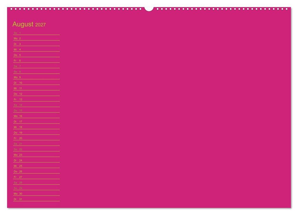 Weitere Ansicht: Bastel-Geburtstagskalender pink / Geburtstagskalender (Wandkalender 2027 DIN A2 quer), CALVENDO Monatskalender | Kreativ ist gut, Calvendo