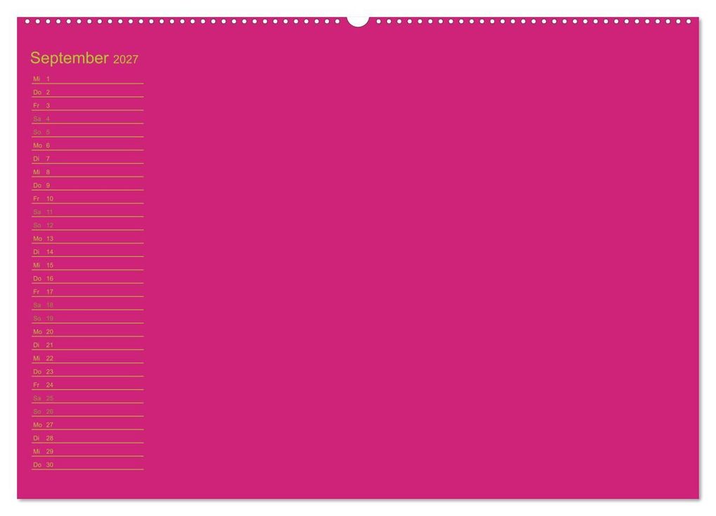 Weitere Ansicht: Bastel-Geburtstagskalender pink / Geburtstagskalender (Wandkalender 2027 DIN A2 quer), CALVENDO Monatskalender | Kreativ ist gut, Calvendo