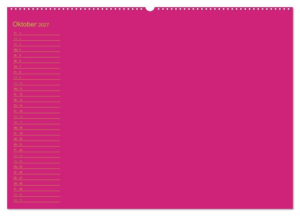 Weitere Ansicht: Bastel-Geburtstagskalender pink / Geburtstagskalender (Wandkalender 2027 DIN A2 quer), CALVENDO Monatskalender | Kreativ ist gut, Calvendo