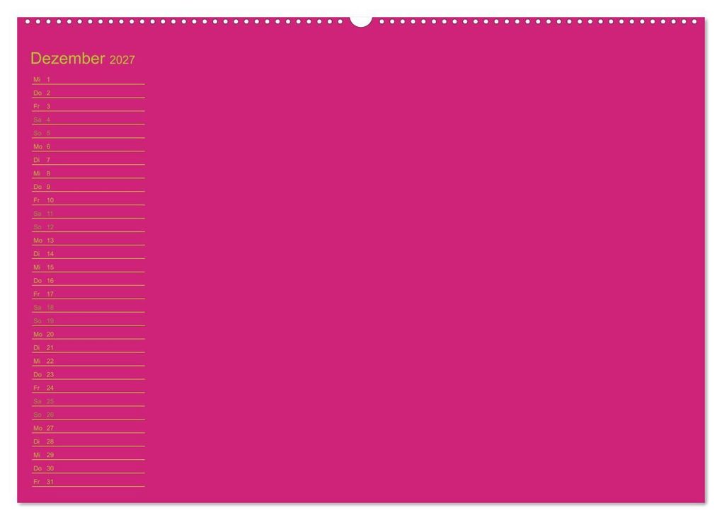Weitere Ansicht: Bastel-Geburtstagskalender pink / Geburtstagskalender (Wandkalender 2027 DIN A2 quer), CALVENDO Monatskalender | Kreativ ist gut, Calvendo