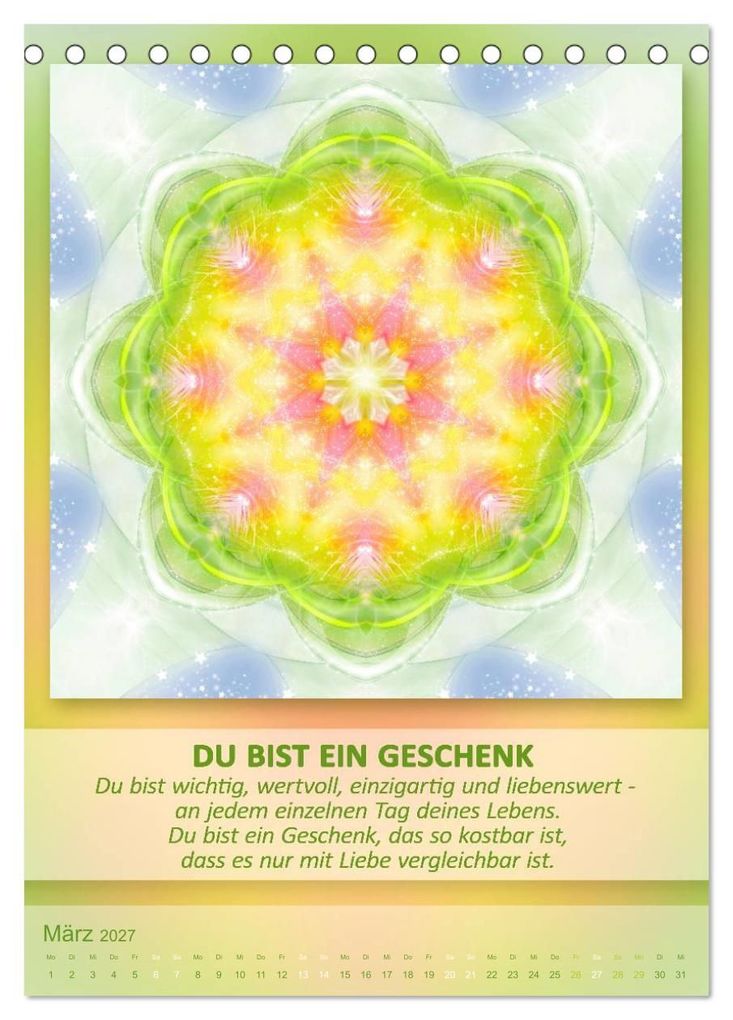Weitere Ansicht: Light Energy Mandalas - Kalender - Vol. 1 (Tischkalender 2027 DIN A5 hoch), CALVENDO Monatskalender | Gaby Shayana Hoffmann, Calvendo