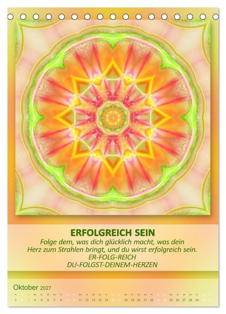 Weitere Ansicht: Light Energy Mandalas - Kalender - Vol. 1 (Tischkalender 2027 DIN A5 hoch), CALVENDO Monatskalender | Gaby Shayana Hoffmann, Calvendo