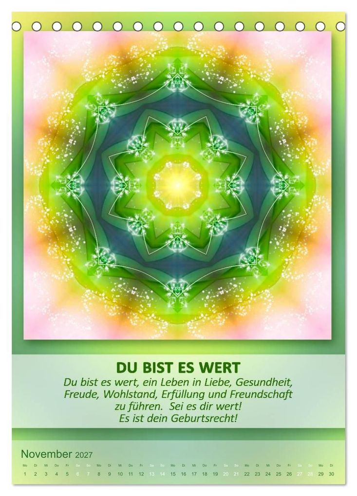 Weitere Ansicht: Light Energy Mandalas - Kalender - Vol. 1 (Tischkalender 2027 DIN A5 hoch), CALVENDO Monatskalender | Gaby Shayana Hoffmann, Calvendo