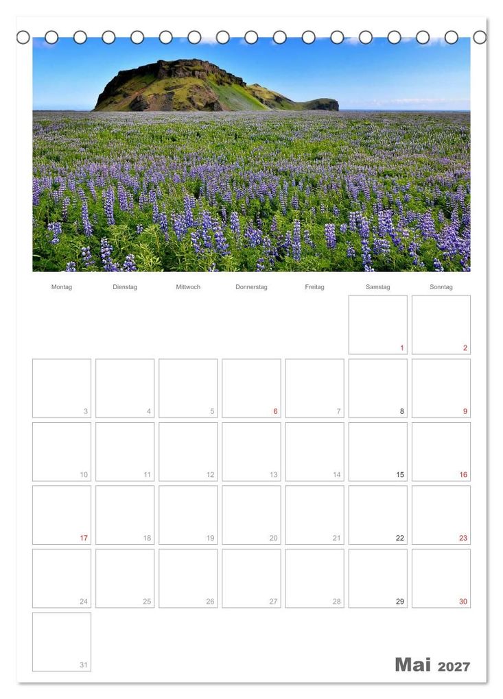 Weitere Ansicht: Faszination Island - Landschaftskalender mit Tagesplaner 2027 / Planer (Tischkalender 2027 DIN A5 hoch), CALVENDO Monatskalender | Dirk Vonten, Calvendo
