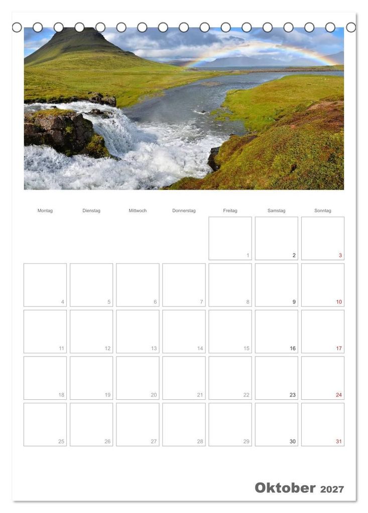 Weitere Ansicht: Faszination Island - Landschaftskalender mit Tagesplaner 2027 / Planer (Tischkalender 2027 DIN A5 hoch), CALVENDO Monatskalender | Dirk Vonten, Calvendo