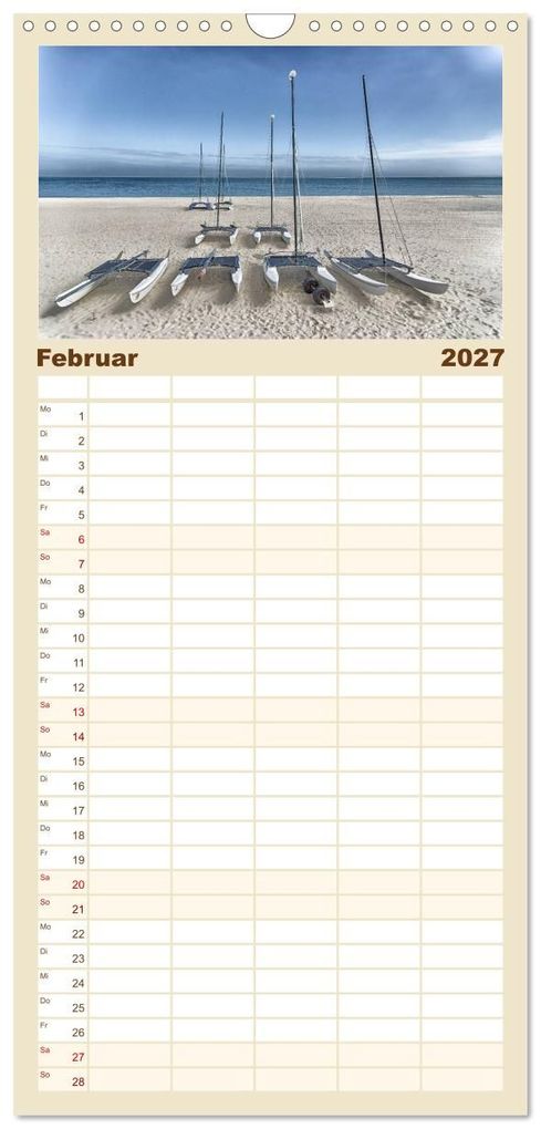 Weitere Ansicht: Familienplaner 2027 - Sylt mit 5 Spalten (Wandkalender, 21 x 45 cm) CALVENDO | ulrich niehoff, Calvendo