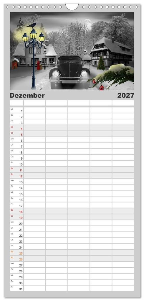 Weitere Ansicht: Familienplaner 2027 - Oldtimer auf Reisen mit 5 Spalten (Wandkalender, 21 x 45 cm) CALVENDO | Monika Jüngling alias Mausopardia, Calvendo