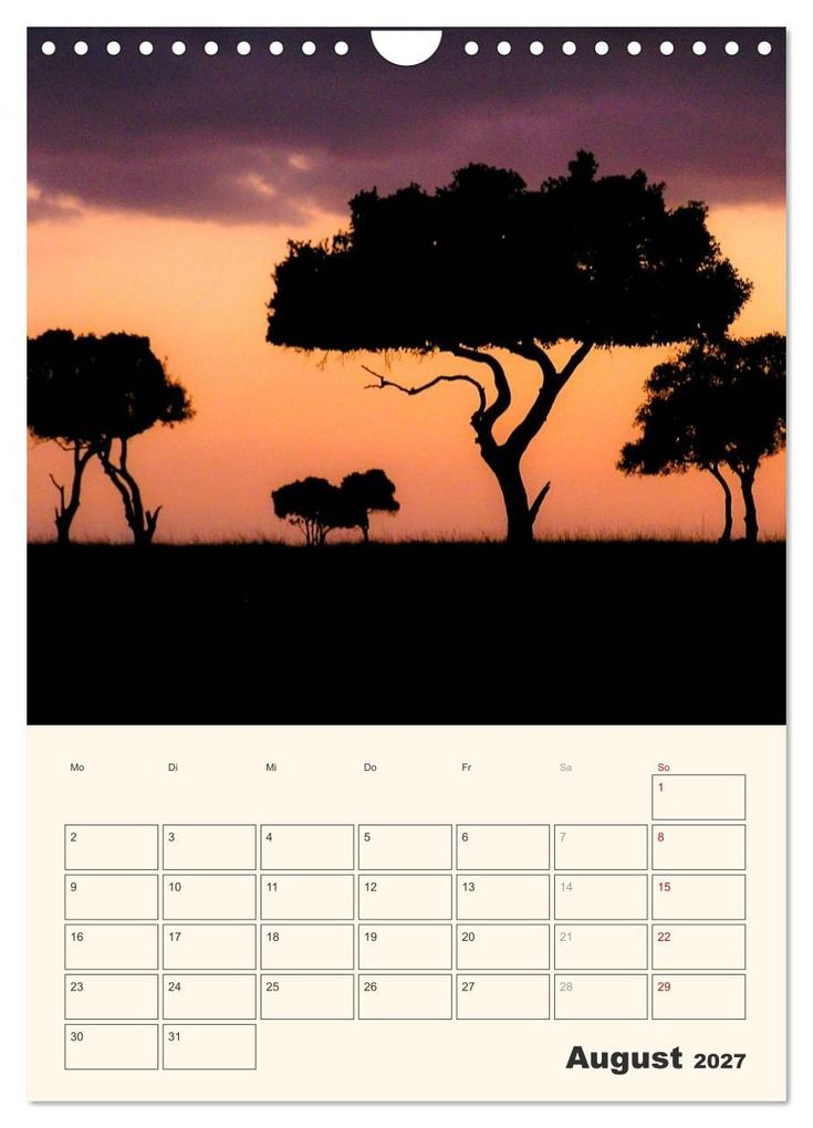 Weitere Ansicht: Kenia - Terminplaner (Wandkalender 2027 DIN A4 hoch), CALVENDO Monatskalender | Sabine Bieg, Calvendo