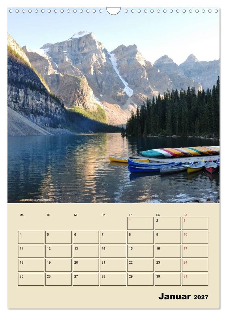 Weitere Ansicht: Kanadas große Seen / Planer (Wandkalender 2027 DIN A3 hoch), CALVENDO Monatskalender | Roman Goldinger, Calvendo