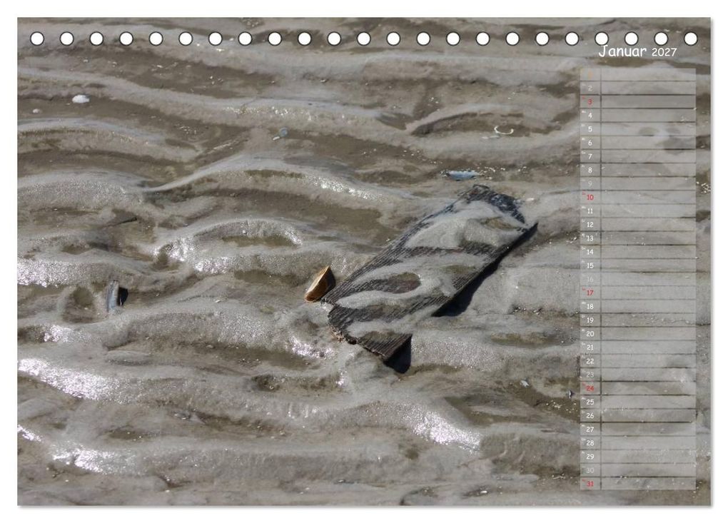 Weitere Ansicht: Strandspaziergang / Geburtstagskalender (Tischkalender 2027 DIN A5 quer), CALVENDO Monatskalender | Gert Kropp, Calvendo
