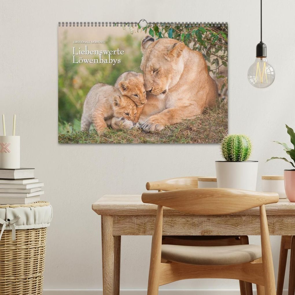Weitere Ansicht: Emotionale Momente: Liebenswerte Löwenbabys / CH-Version (Wandkalender 2027 DIN A3 quer), CALVENDO Monatskalender | Ingo Gerlach GDT, Calvendo