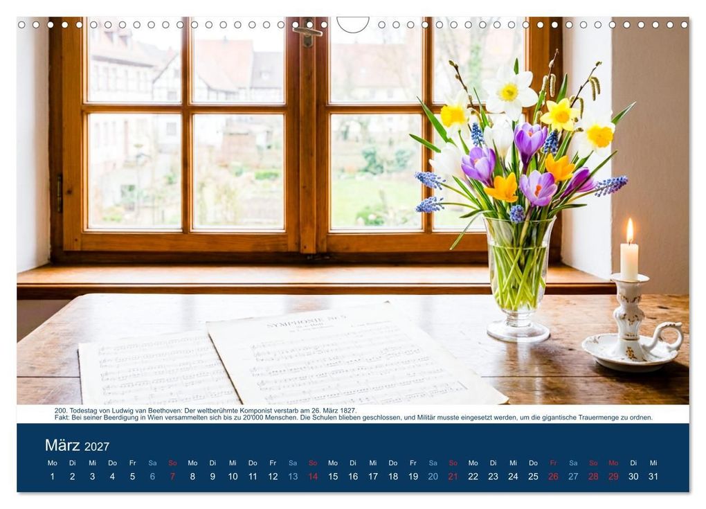 Weitere Ansicht: Zeitsprung - Geschichte im Fokus (Wandkalender 2027 DIN A3 quer), CALVENDO Monatskalender | Cristina Melas, Calvendo