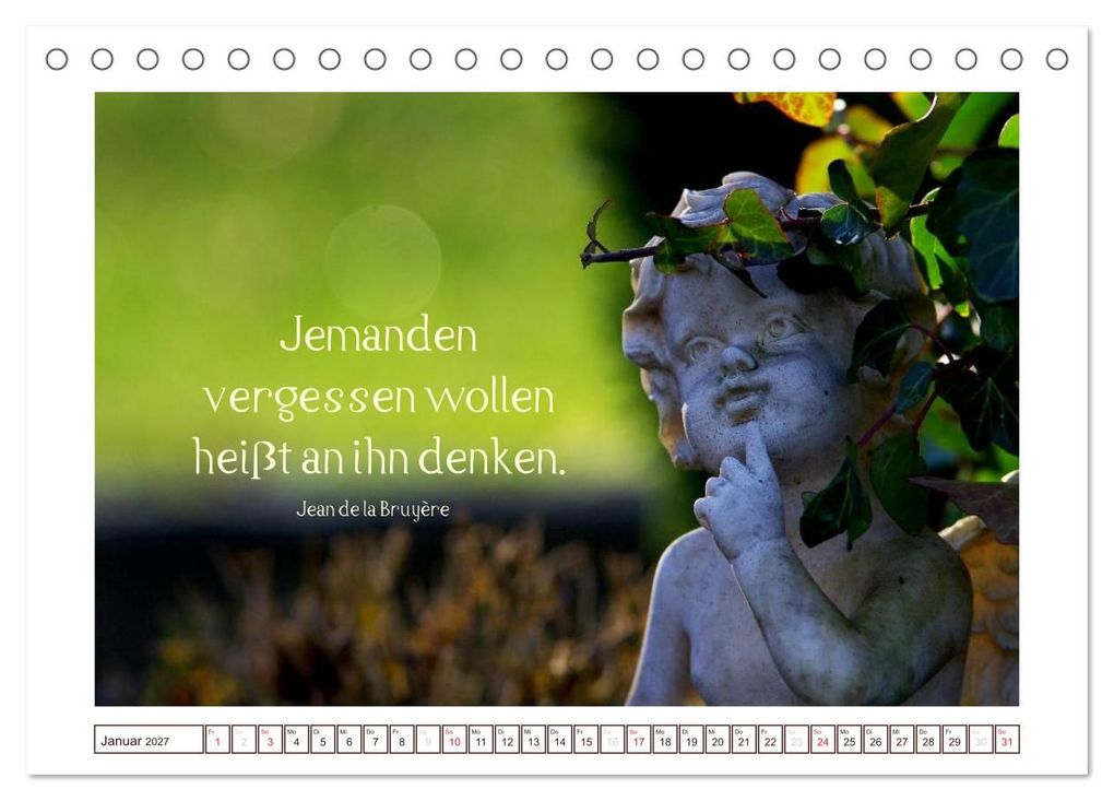 Weitere Ansicht: Engel-Kalender mit Zitaten (Tischkalender 2027 DIN A5 quer), CALVENDO Monatskalender | Tanja Riedel, Calvendo