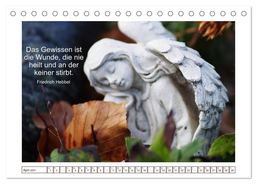 Weitere Ansicht: Engel-Kalender mit Zitaten (Tischkalender 2027 DIN A5 quer), CALVENDO Monatskalender | Tanja Riedel, Calvendo