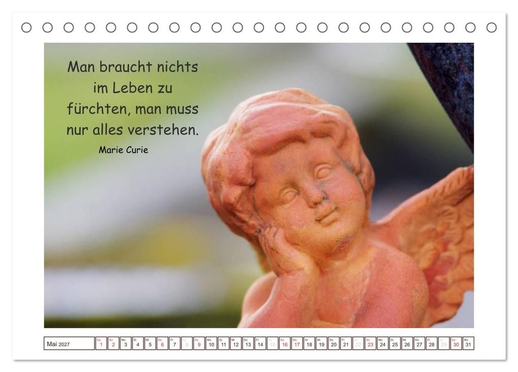 Weitere Ansicht: Engel-Kalender mit Zitaten (Tischkalender 2027 DIN A5 quer), CALVENDO Monatskalender | Tanja Riedel, Calvendo