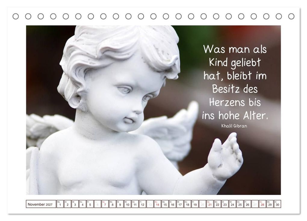 Weitere Ansicht: Engel-Kalender mit Zitaten (Tischkalender 2027 DIN A5 quer), CALVENDO Monatskalender | Tanja Riedel, Calvendo