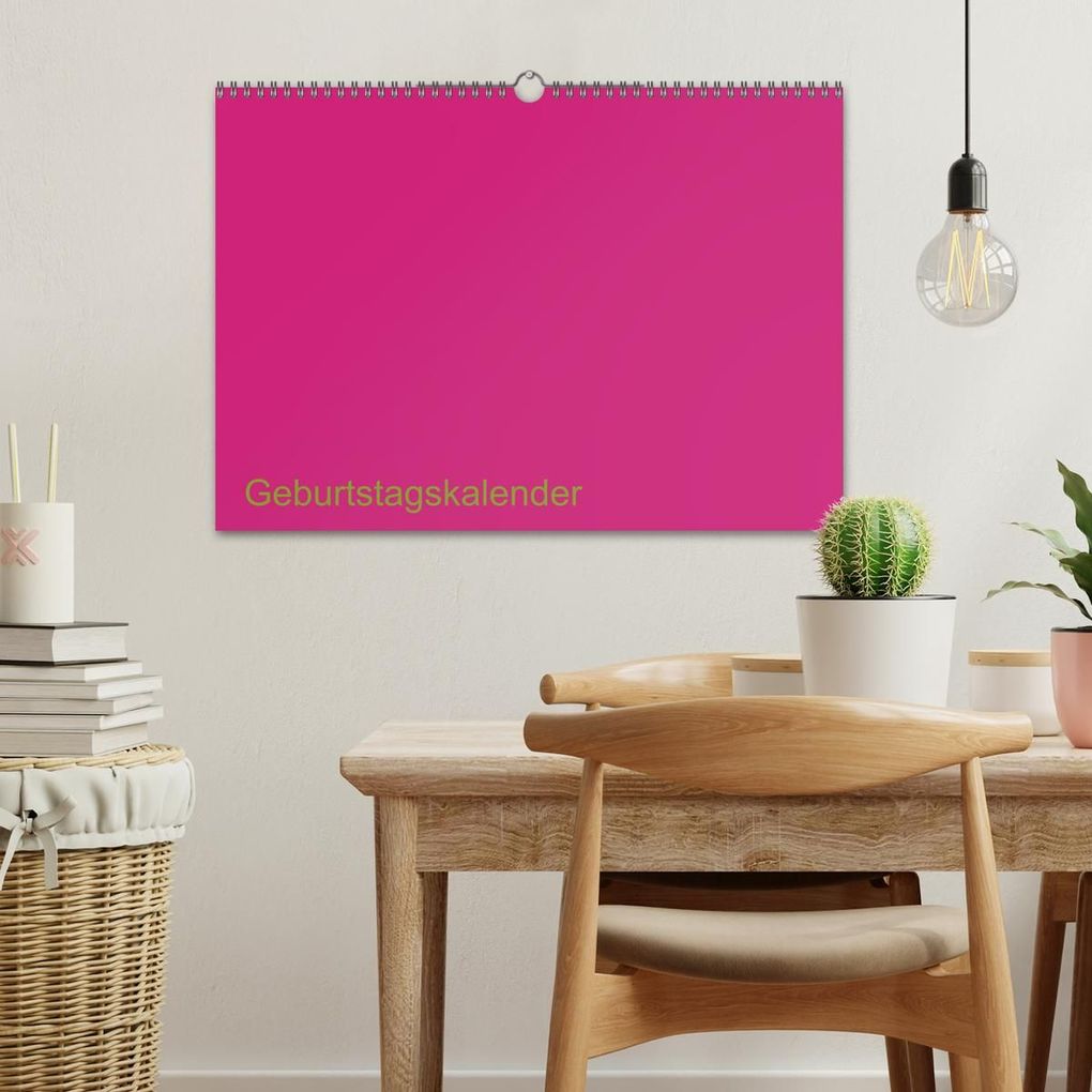 Weitere Ansicht: Bastel-Geburtstagskalender pink / Geburtstagskalender (Wandkalender 2027 DIN A3 quer), CALVENDO Monatskalender | Kreativ ist gut, Calvendo