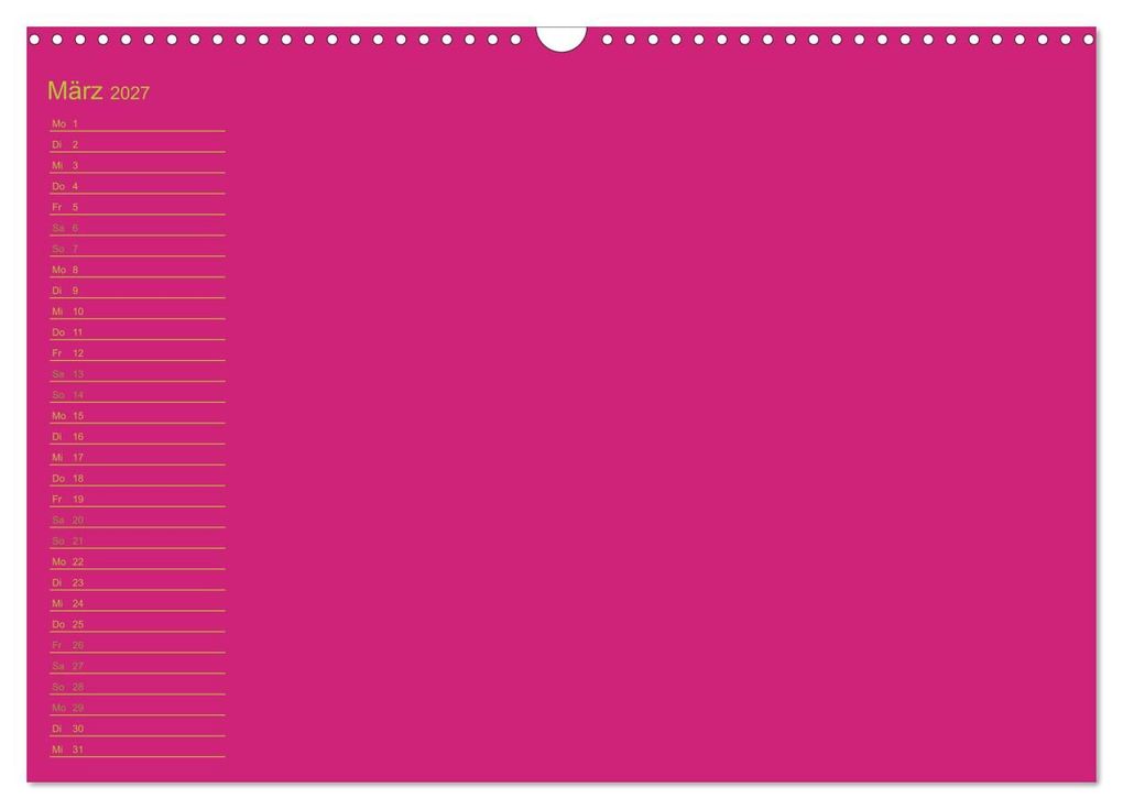 Weitere Ansicht: Bastel-Geburtstagskalender pink / Geburtstagskalender (Wandkalender 2027 DIN A3 quer), CALVENDO Monatskalender | Kreativ ist gut, Calvendo