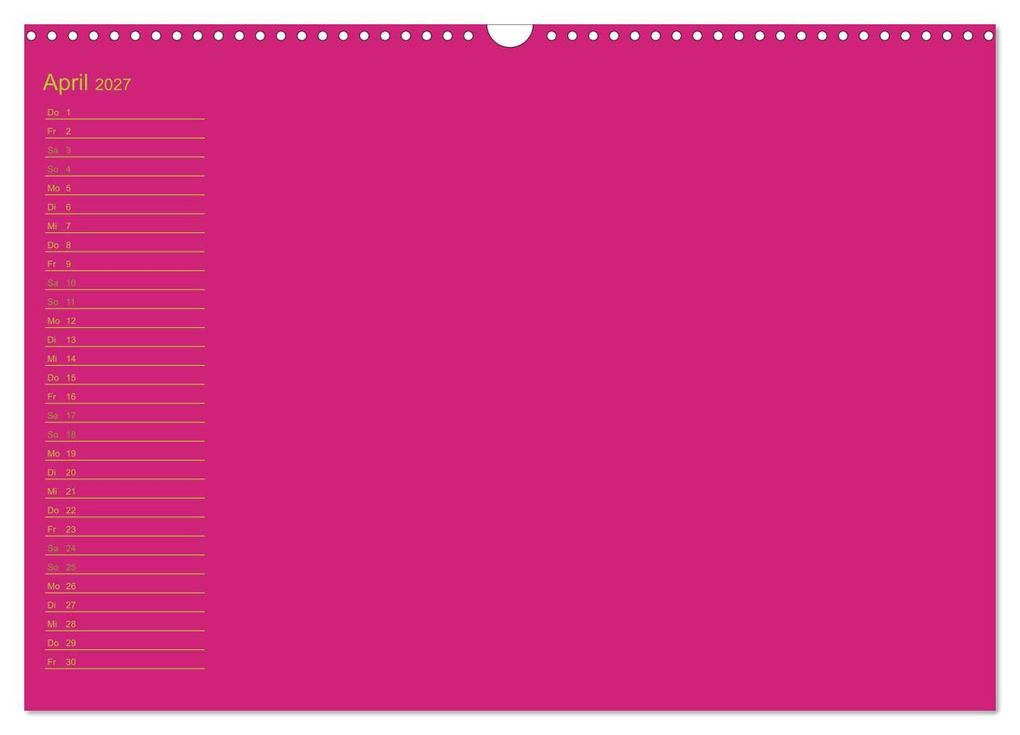 Weitere Ansicht: Bastel-Geburtstagskalender pink / Geburtstagskalender (Wandkalender 2027 DIN A3 quer), CALVENDO Monatskalender | Kreativ ist gut, Calvendo