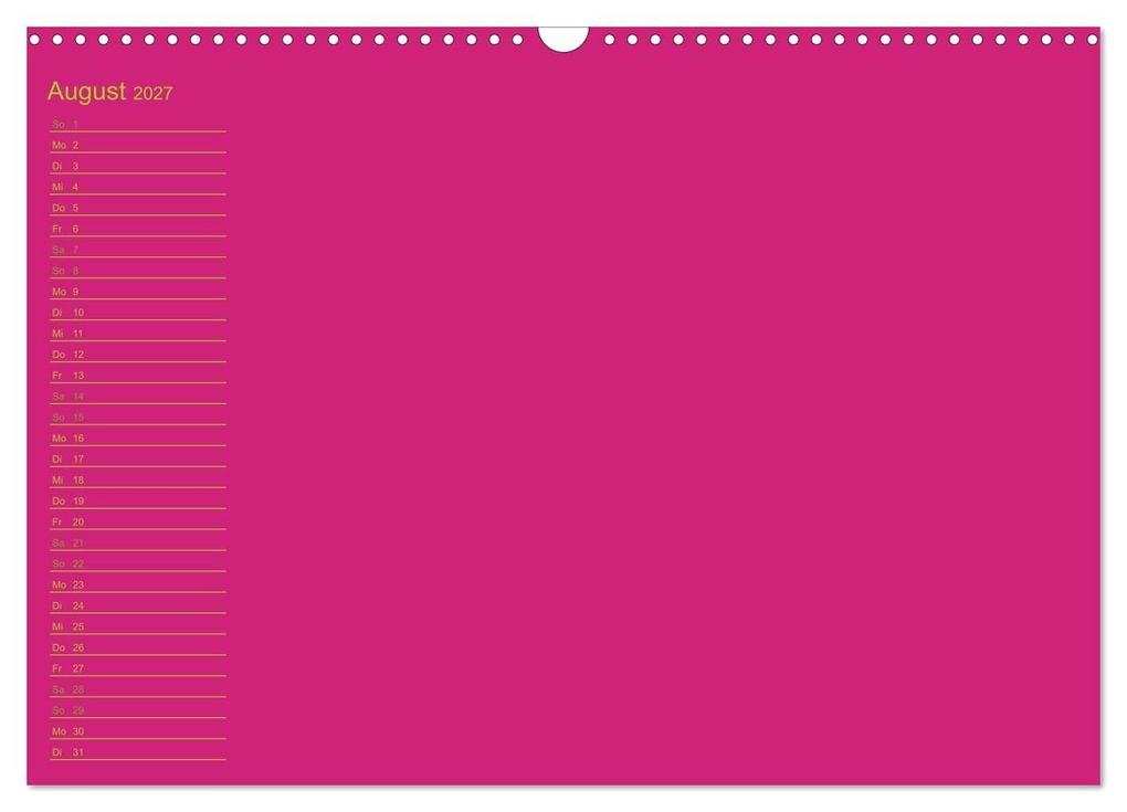 Weitere Ansicht: Bastel-Geburtstagskalender pink / Geburtstagskalender (Wandkalender 2027 DIN A3 quer), CALVENDO Monatskalender | Kreativ ist gut, Calvendo