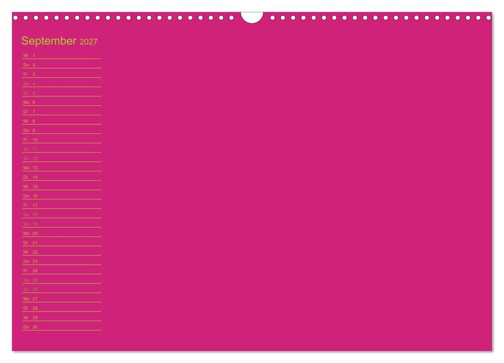 Weitere Ansicht: Bastel-Geburtstagskalender pink / Geburtstagskalender (Wandkalender 2027 DIN A3 quer), CALVENDO Monatskalender | Kreativ ist gut, Calvendo