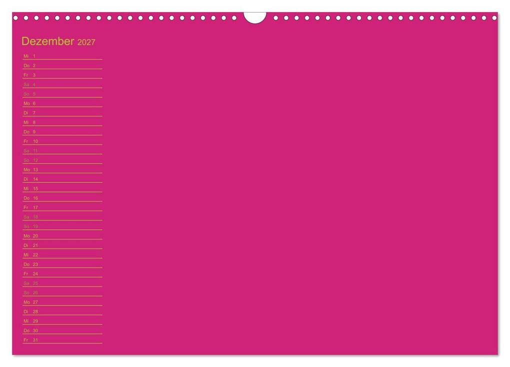 Weitere Ansicht: Bastel-Geburtstagskalender pink / Geburtstagskalender (Wandkalender 2027 DIN A3 quer), CALVENDO Monatskalender | Kreativ ist gut, Calvendo