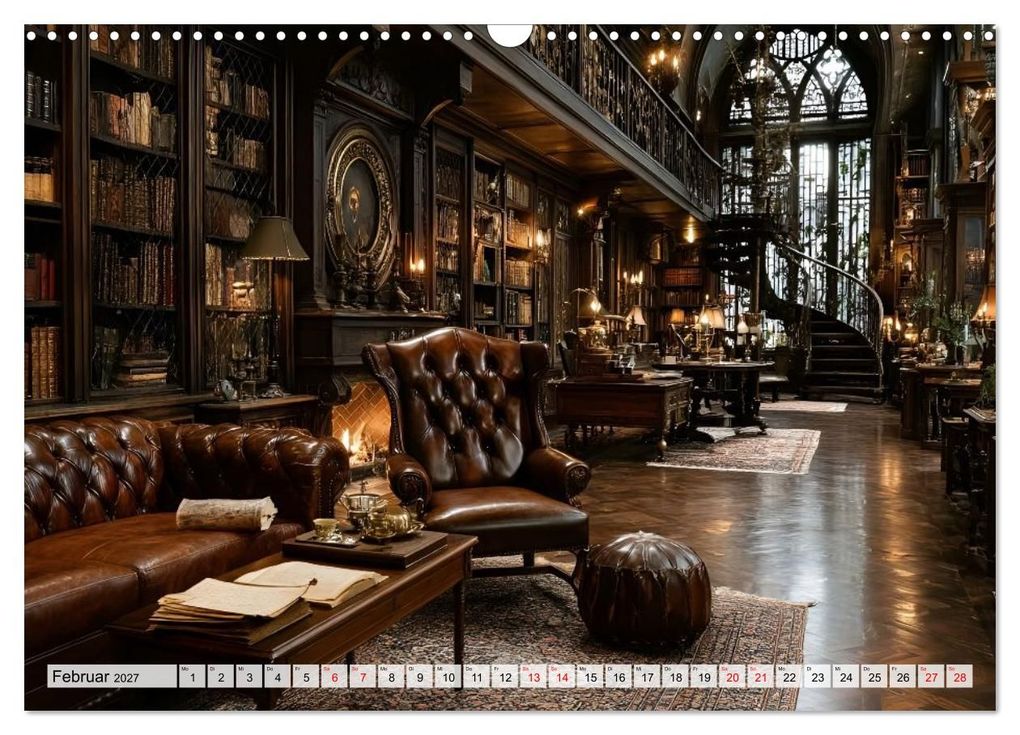 Weitere Ansicht: Geheime Bibliotheken der alten Welt (Wandkalender 2027 DIN A3 quer), CALVENDO Monatskalender | Melissa Blohm, Calvendo