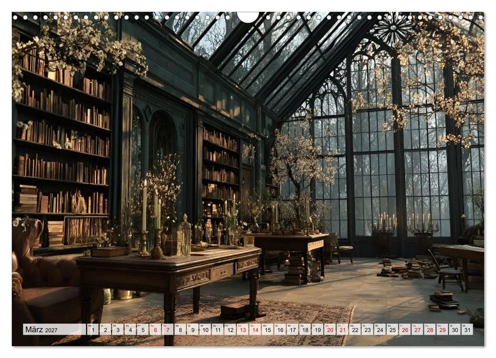 Weitere Ansicht: Geheime Bibliotheken der alten Welt (Wandkalender 2027 DIN A3 quer), CALVENDO Monatskalender | Melissa Blohm, Calvendo
