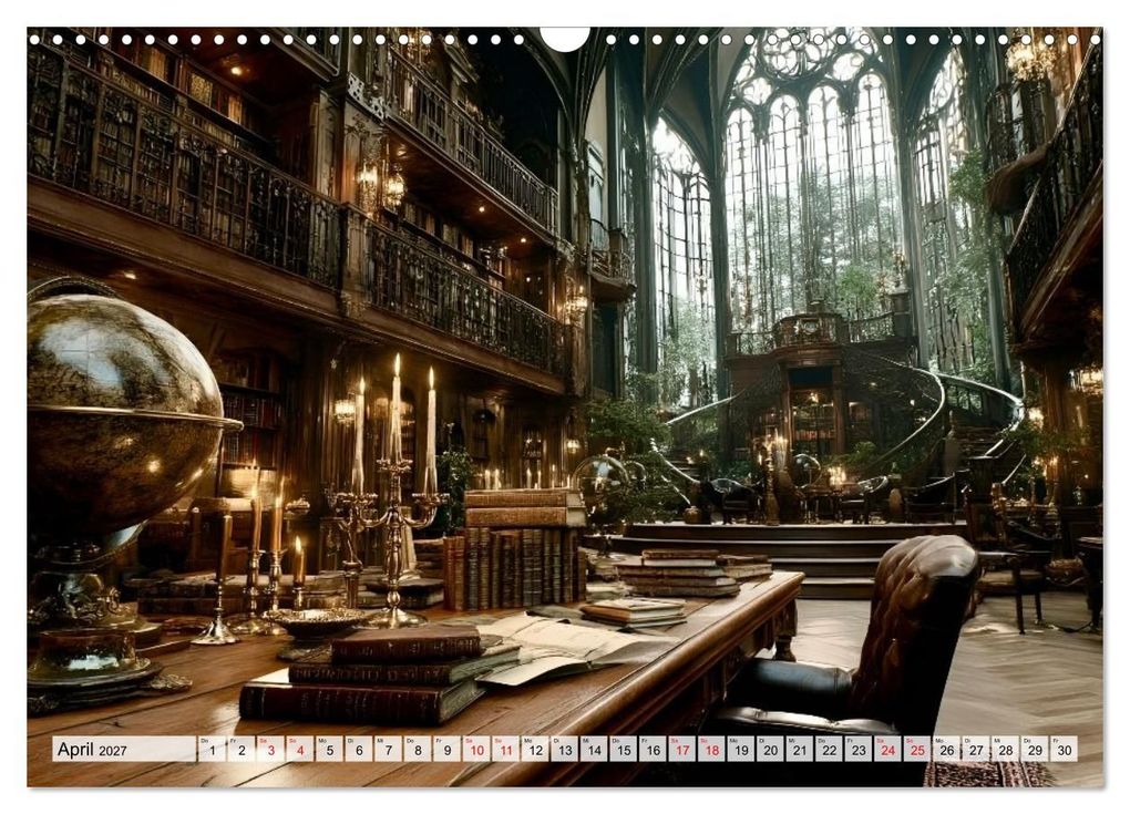 Weitere Ansicht: Geheime Bibliotheken der alten Welt (Wandkalender 2027 DIN A3 quer), CALVENDO Monatskalender | Melissa Blohm, Calvendo