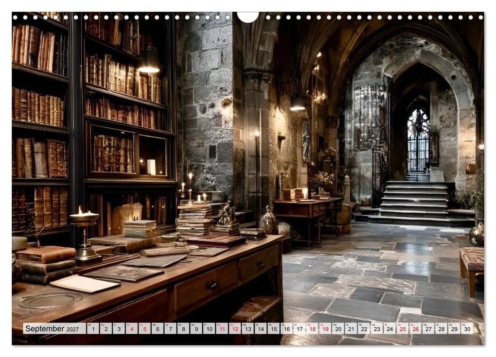 Weitere Ansicht: Geheime Bibliotheken der alten Welt (Wandkalender 2027 DIN A3 quer), CALVENDO Monatskalender | Melissa Blohm, Calvendo