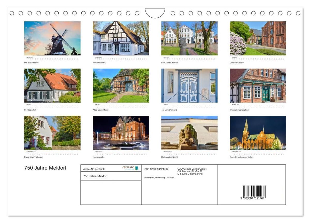 Weitere Ansicht: 750 Jahre Meldorf (Wandkalender 2027 DIN A4 quer), CALVENDO Monatskalender | Rainer Plett, Calvendo
