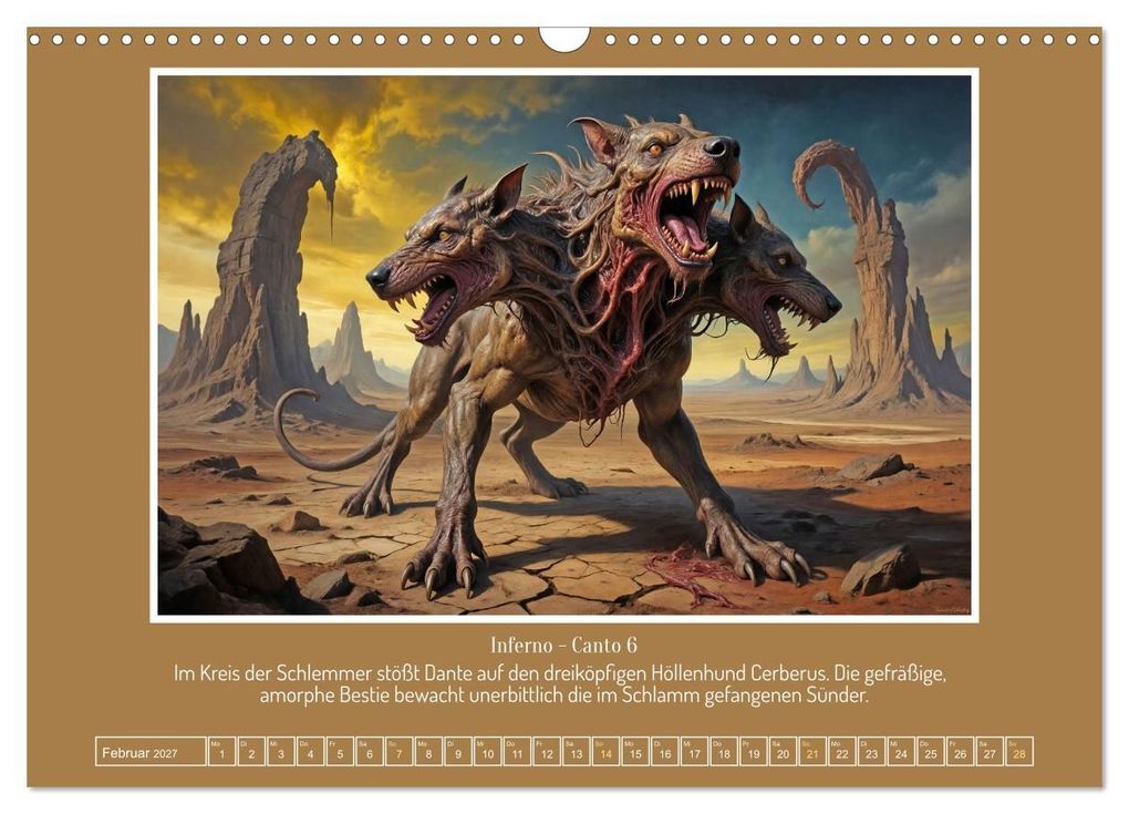 Weitere Ansicht: Surreale Sphären: Dantes Göttliche Komödie (Wandkalender 2027 DIN A3 quer), CALVENDO Monatskalender | Werner Braun, Calvendo