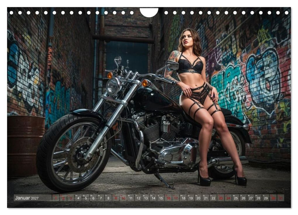 Weitere Ansicht: Sexy Biker Beauties (Wandkalender 2027 DIN A4 quer), CALVENDO Monatskalender | Udo Talmon, Calvendo